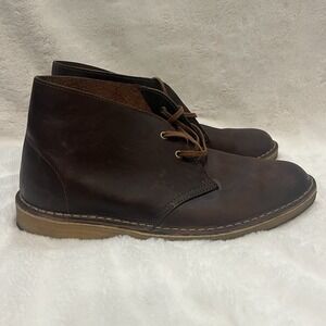 Clarks Bushacre Men's Chukka Boot - Beeswax, Leather US Size 11 M‎ EC